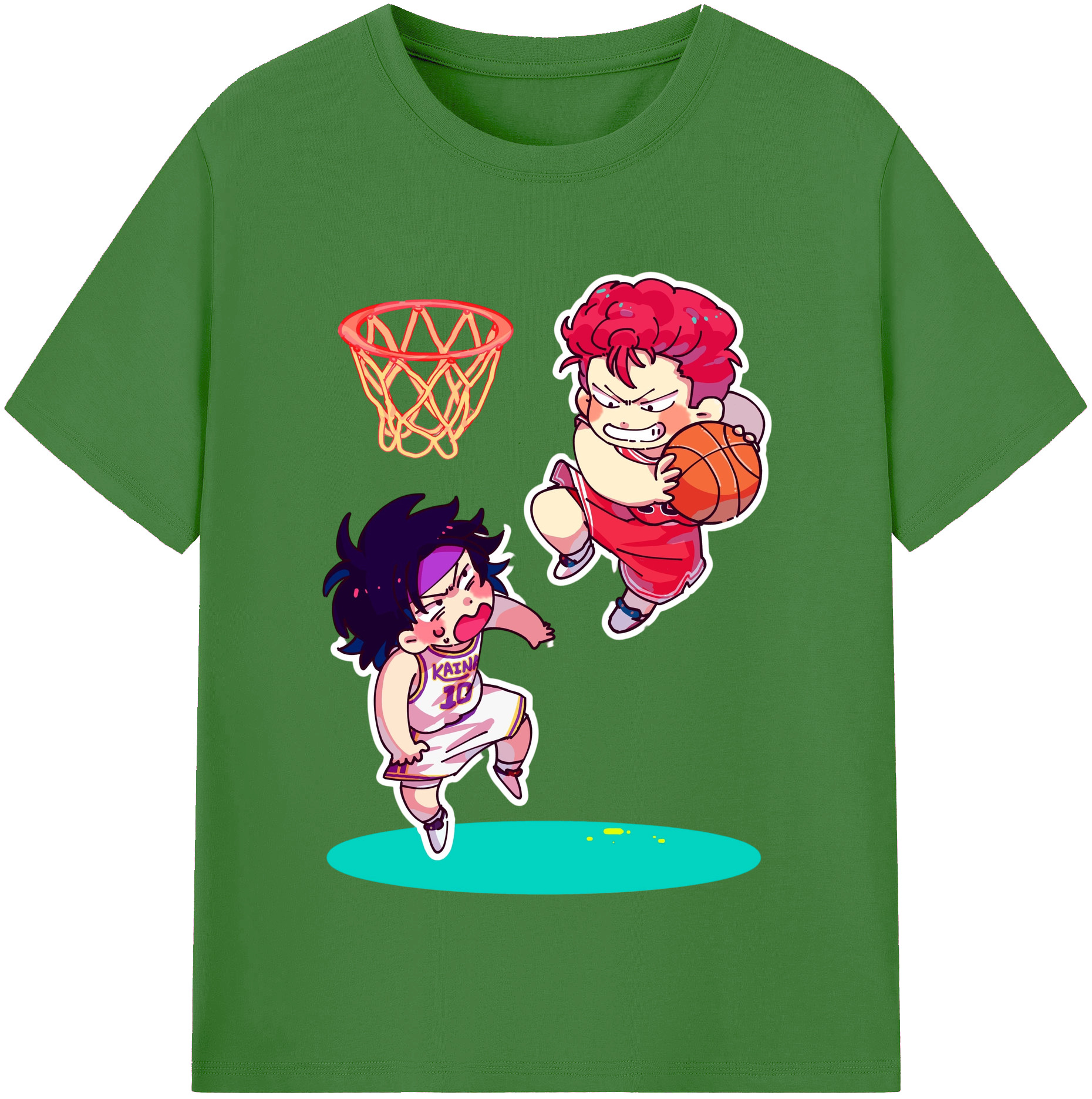 （画像用） SLAM DUNK／スラムダンク レディースカジュアルプリントTシャツ（綿100％）